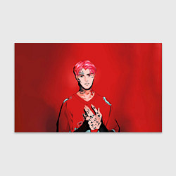 Бумага для упаковки Red Lil Peep, цвет: 3D-принт