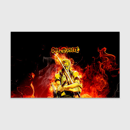 Бумага для упаковки Зоро в огне One Piece Большой куш / 3D-принт – фото 1