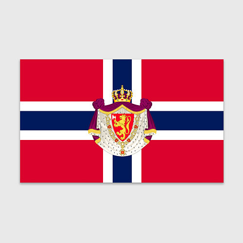 Бумага для упаковки Норвегия Флаг и герб Норвегии / 3D-принт – фото 1