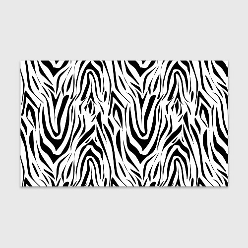 Бумага для упаковки Черно-белая зебра / 3D-принт – фото 1