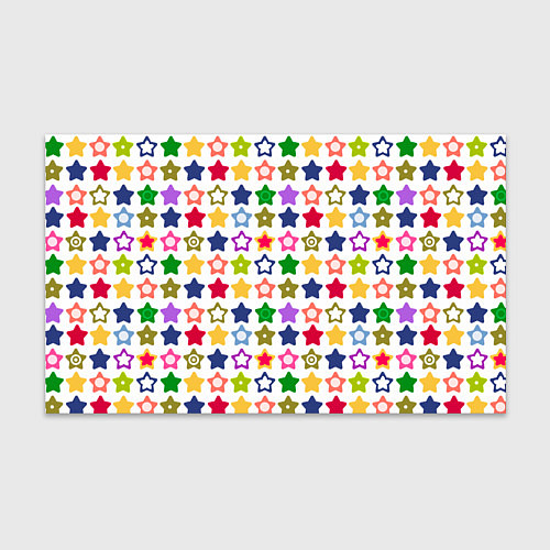 Бумага для упаковки Разноцветные звездочки / 3D-принт – фото 1