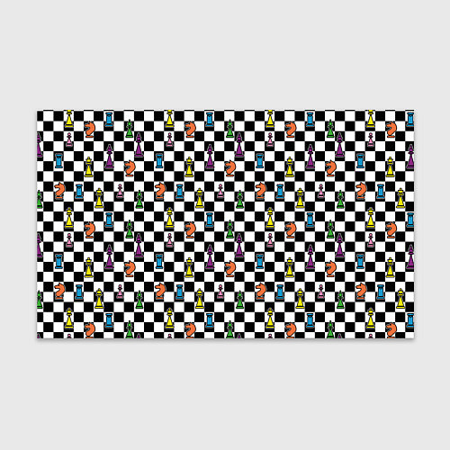 Бумага для упаковки Яркая шахматная доска / 3D-принт – фото 1