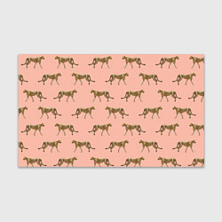 Бумага для упаковки Гепарды на розовом, цвет: 3D-принт