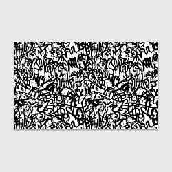 Бумага для упаковки Graffiti black on white, цвет: 3D-принт