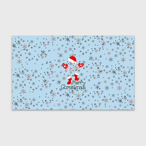 Бумага для упаковки Рождественская метель / 3D-принт – фото 1
