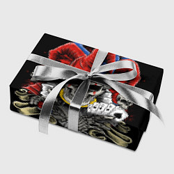 Бумага для упаковки Шут с картами - череп, цвет: 3D-принт — фото 2