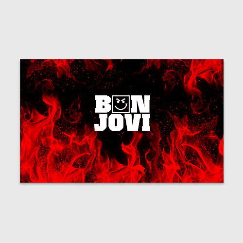 Бумага для упаковки BON JOVI HAVE A NICE DAY FIRE ОГОНЬ / 3D-принт – фото 1