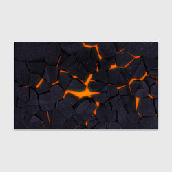 Бумага для упаковки ТРЕЩИНЫ ЗЕМЛИ 3D CRACKS НЕОН, цвет: 3D-принт