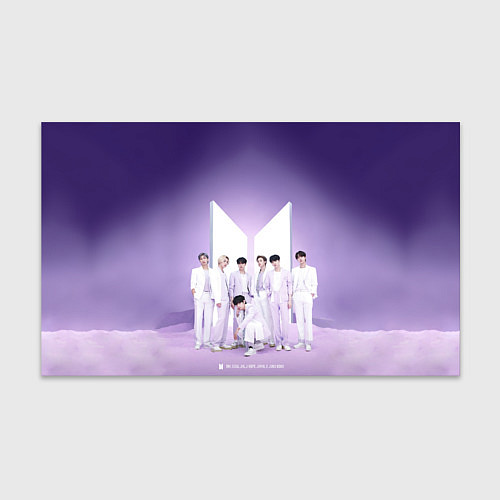 Бумага для упаковки BTS Purple / 3D-принт – фото 1