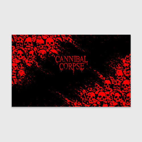 Бумага для упаковки CANNIBAL CORPSE КРАСНЫЕ ЧЕРЕПА / 3D-принт – фото 1