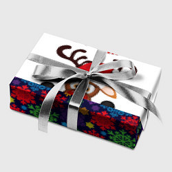 Бумага для упаковки Merry Christmas оленёнок, цвет: 3D-принт — фото 2
