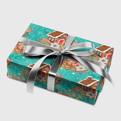 Бумага для упаковки Рождественские пряники паттерн, цвет: 3D-принт — фото 2