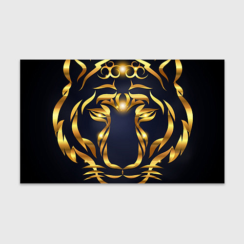 Бумага для упаковки Золотой символ года Тигр / 3D-принт – фото 1