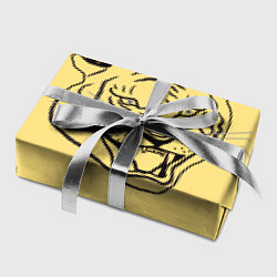 Бумага для упаковки Тигр на золотом фоне, цвет: 3D-принт — фото 2