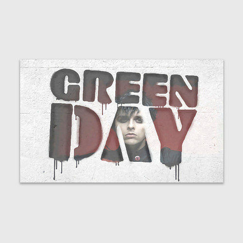 Бумага для упаковки Green day on wall / 3D-принт – фото 1
