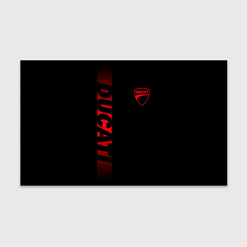 Бумага для упаковки DUCATI BLACK RED LINE / 3D-принт – фото 1