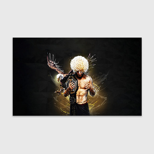 Бумага для упаковки Хабиб Нурмагомедов с орлом / 3D-принт – фото 1