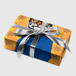 Бумага для упаковки Стильный Тигр в очках фурри, цвет: 3D-принт — фото 2