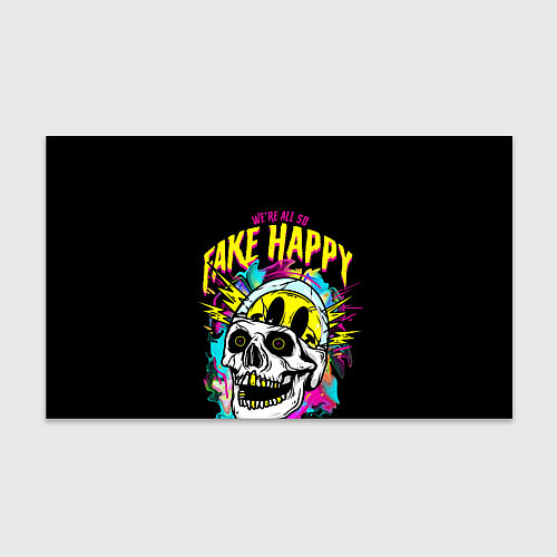 Бумага для упаковки Fake Happy Фальшивое счастье / 3D-принт – фото 1