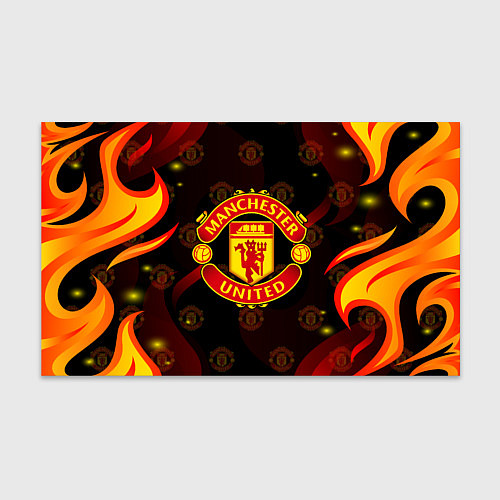 Бумага для упаковки MANCHESTER UNITED FIRE STYLE SPORT ПЛАМЯ / 3D-принт – фото 1