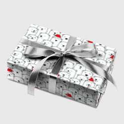 Бумага для упаковки Белые медведи на Рождество, цвет: 3D-принт — фото 2