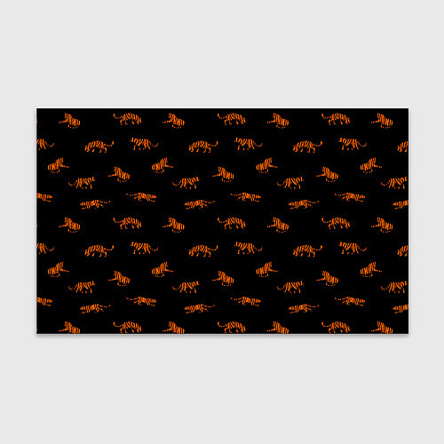 Бумага для упаковки Тигры паттерн Tigers pattern / 3D-принт – фото 1