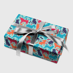 Бумага для упаковки Собаковод разные породы собак, цвет: 3D-принт — фото 2