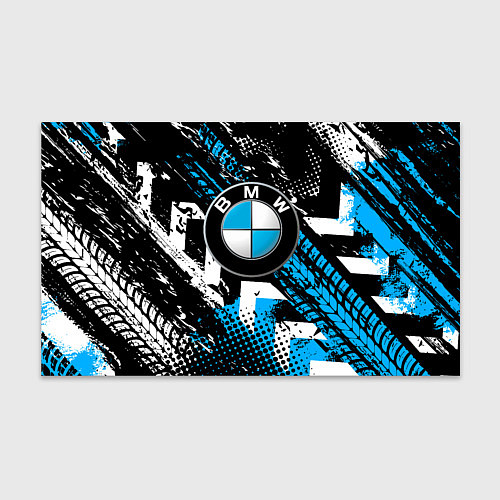 Бумага для упаковки Следы от шин BMW / 3D-принт – фото 1
