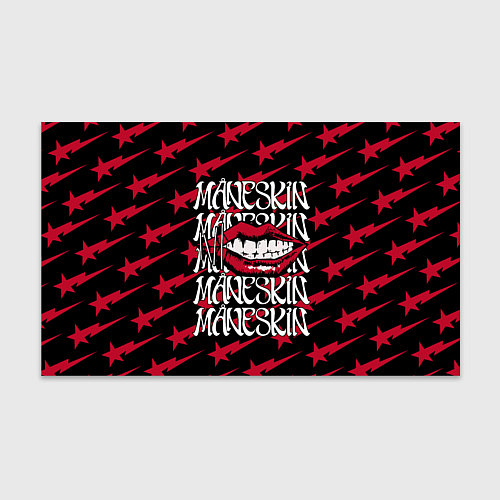 Бумага для упаковки MANESKIN LOGO ГУБЫ / 3D-принт – фото 1