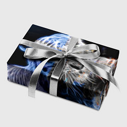Бумага для упаковки Неоновый тигр в воде, цвет: 3D-принт — фото 2