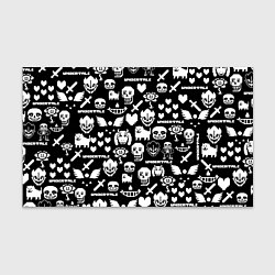 Бумага для упаковки UNDERTALE PATTERN БЕЛЫЙ, цвет: 3D-принт