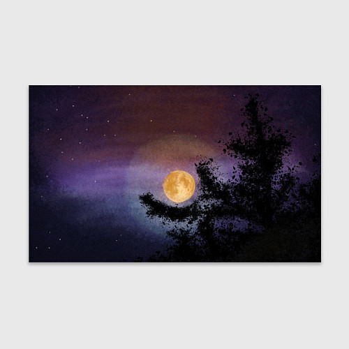 Бумага для упаковки Night sky with full moon by Apkx / 3D-принт – фото 1