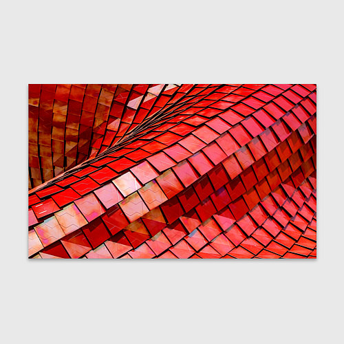 Бумага для упаковки Красная спартаковская чешуя / 3D-принт – фото 1