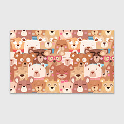 Бумага для упаковки Bears texture, цвет: 3D-принт