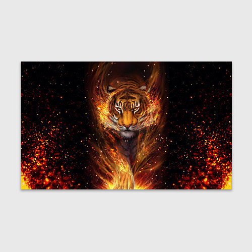 Бумага для упаковки Огненный тигр Сила огня / 3D-принт – фото 1
