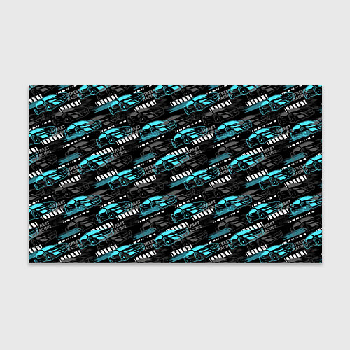 Бумага для упаковки Street Racing гонки / 3D-принт – фото 1