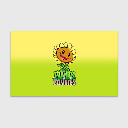 Бумага для упаковки Plants vs Zombies - Подсолнух / 3D-принт – фото 1