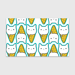 Бумага для упаковки Гигантские коты мороженое, цвет: 3D-принт