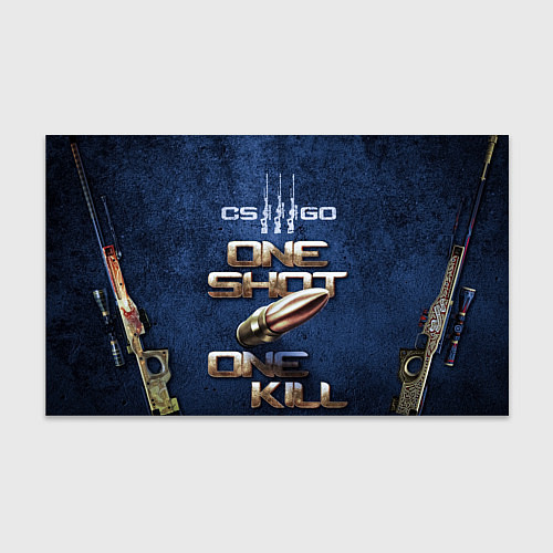 Бумага для упаковки One Shot One Kill CS GO / 3D-принт – фото 1