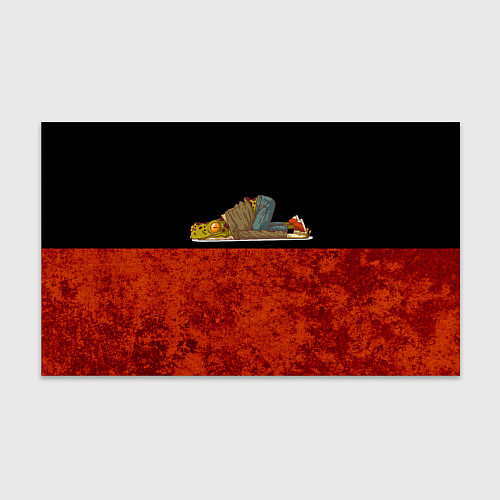 Бумага для упаковки Ленивая лягушка Lazy Frog / 3D-принт – фото 1