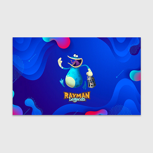 Бумага для упаковки Синий globox Rayman / 3D-принт – фото 1