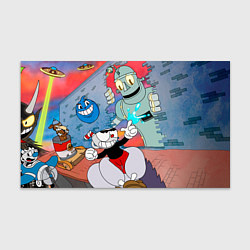 Бумага для упаковки Борьба с боссами Cuphead