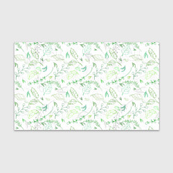 Бумага для упаковки Хаос из зелёных веток и листьев, цвет: 3D-принт