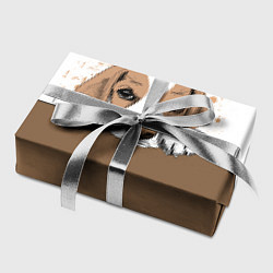 Бумага для упаковки Грустный Щенок Бигля, цвет: 3D-принт — фото 2