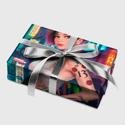 Бумага для упаковки Judy Cyberpunk2077 Киберпанк, цвет: 3D-принт — фото 2