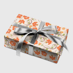 Бумага для упаковки Оранжевый вьюнок, цвет: 3D-принт — фото 2