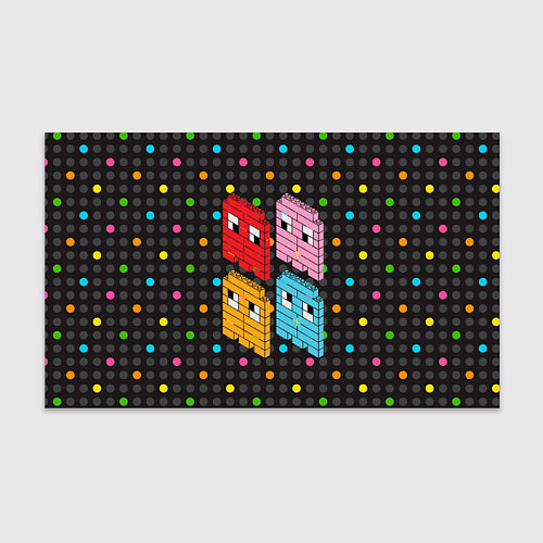 Бумага для упаковки Pac-man пиксели / 3D-принт – фото 1