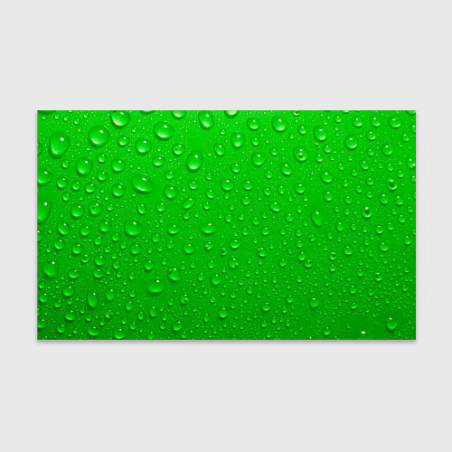 Бумага для упаковки Зеленый фон с росой / 3D-принт – фото 1