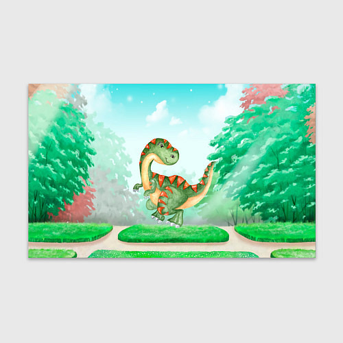 Бумага для упаковки Маленький Динозаврик / 3D-принт – фото 1