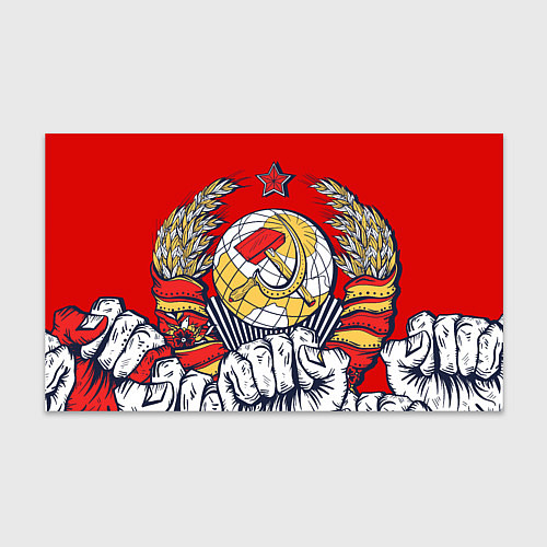 Бумага для упаковки СССР серп и молот герб / 3D-принт – фото 1